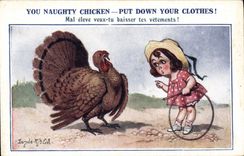 VINTAGE POSTCARD Fantasy Illustrator Enfan Hoop Turkey Donald Mc Gill