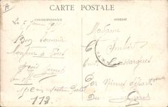 VINTAGE POSTCARD Militaria Put out of battery from our nice 75