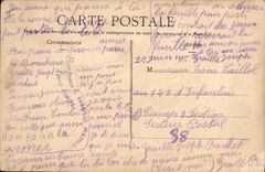 VINTAGE POSTCARD Militaria Pieces of artillery German Montreuil to the Lions