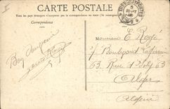 CPA Militaria Auto allemande tombee dans la Marne 