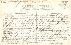 CPA Militaria En Champagne Bombe non eclatee a la ferme d'Alger 