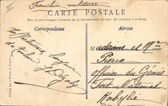 VINTAGE POSTCARD Toulon the night the Snap hook Against destroyer Boat