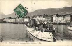 CPA Toulon La station des contre torpilleurs Bateau