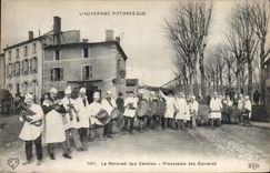 CPA Auvergne Le mercredi des cendres Procession des Cornards Folklore