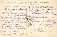 Maniobras del ejército de la POSTAL de la VENDIMIA de general Tremeau Generalissime de Bourbonnais 1909 del ejército francés Militaria