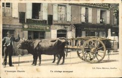 VINTAGE POSTCARD Auvergne a Coach auvergnat