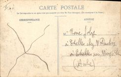 VINTAGE POSTCARD Troyes Theater