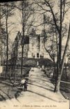 CPA Pau L'Entree Du Chateau Vue Prise Du Parc