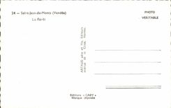 CPM Saint Jean De Monts La Foret