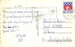 MODERN CARD Paris the Basilica Of the Sacring Heart of Montmartre