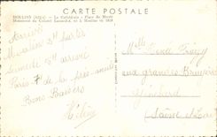 VINTAGE POSTCARD Moulins the Cathedral Places Museum Monument of colonel Laussedat