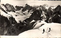 POSTAL MODERNA Chamonix Mont Blanc Aigquille del Combin grande del sur