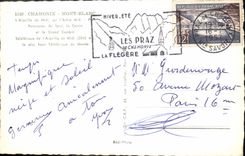 POSTAL MODERNA Chamonix Mont Blanc Aigquille del Combin grande del sur