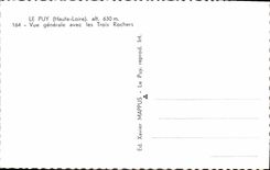 MODERN CARD Puy View With the Three Rocks