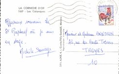 POSTAL MODERNA las calas de la cornisa del oro