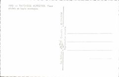 MODERN CARD Alpine Landscapes Old Country cottages In High mountain