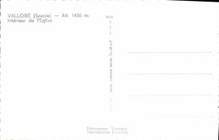 MODERN CARD Interior Valloire De I' Eglise