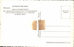 MODERN CARD Massive of Mont Blanc Needles of Trelatete Dome of Miage Collar of Miage