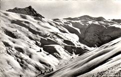 CPM Les Contamines L'Aiguille De Roselette Les champs de neige du nouveau teleski des tetes grillees