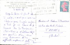 MODERN CARD Contaminate Them the Needle De Roselette the snowfields of the new ski-lift of the heads grillees