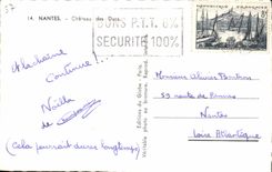 MODERN CARD Nantes Castle Of the Dukes