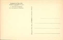 VINTAGE POSTCARD Scout Jamboree Scouting the hearth of peace Inn of Gold Boissy Ear the River Surroundings of the inn Mill