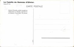 VINTAGE POSTCARD Gabriel Paradis Soldier blind in rehabilitation has Reuilly