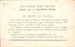 VINTAGE POSTCARD dumb Castle of the dreams deaf Brest-native Prigent