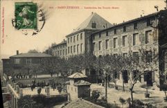 VINTAGE POSTCARD Saint-Etienne Institution of the dumb deaf persons