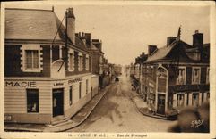 VINTAGE POSTCARD Cande Street of Brittany Pharmacy