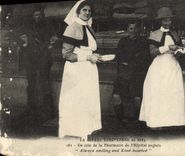 VINTAGE POSTCARD War a corner of pharmacy of the French hospital