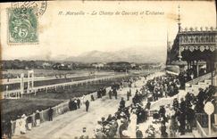 CPA Cheval Equitation Hippisme Marseille Le champ de courses et tribunes 