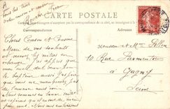 El hipódromo de Hippisme de la equitación del caballo de la POSTAL de la VENDIMIA de Laffitte contiene el ataque frontal meridional de las plataformas