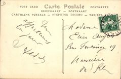 Hipódromo de Hippisme París de la equitación del caballo de la POSTAL de la VENDIMIA de Auteuil una llegada de grande la aguja