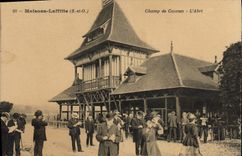 VINTAGE POSTCARD Horse Horsemanship Hippisme Houses laffitte Racecourse the shelter