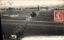 VINTAGE POSTCARD Horse Horsemanship Hippisme Vichy Racecourse View of the lawn