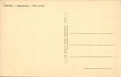 CPA Cheval Equitation Hippisme Feurs Hippodrome Une arrivee