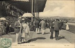 CPA Cheval Equitation Hippisme Vichy Les courses Les tribunes 