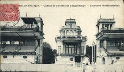 CPA Cheval Equitation Hippisme Paris Bois de Boulogne Champ de courses de Longchamps Tribunes presidentielles