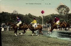 VINTAGE POSTCARD Horse Hippisme Horsemanship obstacle races