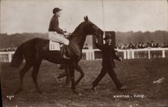 VINTAGE POSTCARD Horse Horsemanship Hippisme Kantar Esling Jockey club 1928