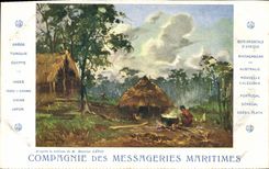 CPA Bateau Paquebot Messageries Maritimes Maurice Levis 