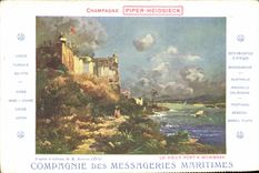 CPA Bateau Paquebot Messageries Maritimes Le vieux fort a Mombasa