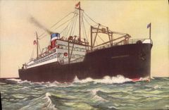 CPA Bateau Paquebot American Merchant lines