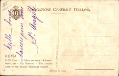 CPA Bateau Paquebot Roma 