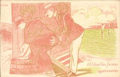 CPA Nu erotique Femme