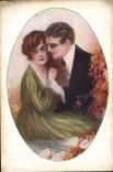 VINTAGE POSTCARD Fantaisie Illustrator Couples