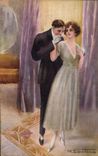 VINTAGE POSTCARD Fantaisie Illustrator Woman Couples Santino