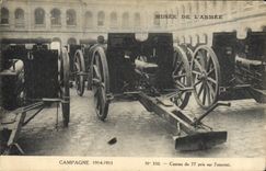 CPA Militaria Canons de 77 pris sur l'ennemi Paris Musee de l'armee 