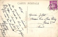CPA Militaria Camp de Sissonne Artillerie lourde de campagne Canon Rimailho